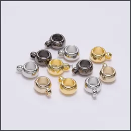 CLASPS HOOKS FUNKTIONER Komponenter smycken 50 st/parti h￤nge klipp CLASPS Bail Hooks Big Hole Bead Spacer Loose Beads Connec MJFashion Dhhgj