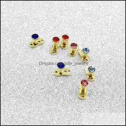 Other 50Pcs/Lot Skin Implantation Jewelry Invisible Piercing Titanium Dermal Anchor Top Gems Micro Head Surfaces 161C3 Drop Delivery Dhnli