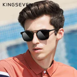 선글라스 2020 Kingseven TR90 편광 시리즈 선글라스 남성 레트로 운전 안경 선글라스 고글 UV400 GAFAS OCULOS DE SOL T220831