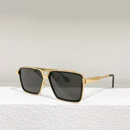 Evidência Metal Square Sunglasses Gold Black Gold/Cinzento Escuro Tons Sombras Occhiali Da Sole Uv400 Eyewear com Box Nice AA