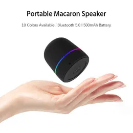 مكبرات صوت محمولة Super-Mini Portable Bluetooth Speaker متعدد الألوان Audip Audip Bass Small Macaron Wireless Speakers Boombox للهواتف الموسيقية هدية T220831