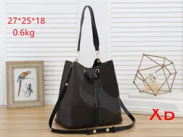 Hoti venda newi feminino clássico bolsa bolsa bolsa bolsa bolsa bolsa de couro ombro os sacos de balde mensageiro crossbody Black Tote Bags carteira 7125