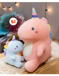 2022 Stuffed Animals Plush Dolls Cute 30CM Little baby dinosaur with pillow Uniceratops birthday gift