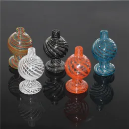 Colorato Heady Glass Carb Cap Fish Smoking Accessaries Tipo unico Ciotola 14mm Maschio Joint Oil Dab Wax Rigs Per Quartz Banger Water Pipes