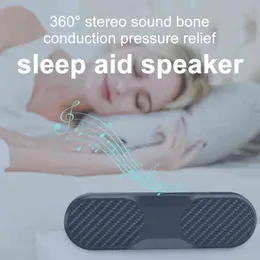 Portable Speakers Bone Conduction Bluetooth Music Box Wireless Portable Speaker Stereo Bass Under Pillow Improve Sleep Travel Use Subwoofer T220831