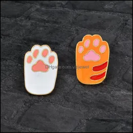 Штифты броши для собачьей лап эмалевой штифт оцветный значок Значок Значок