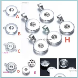 Verschlüsse Haken viele Stile Metalllegierung 18 mm/12 mm Noosa Ginger Druckknopfbasis Anhänger Schmuckzubehör Zubehör für Dhseller2010 Dhey1