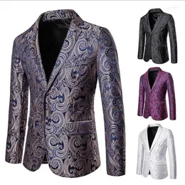 남자 정장 가을 남성 블레이저 마스쿨 리노 슬림 핏 casaco jaqueta masculina casual 큰 캐슈 꽃 코트 남성 재킷