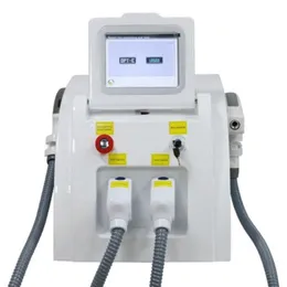 Portabel 2 i 1 elight opt ​​ipl snabb permanent hårborttagning Pigment Remover Tattoo Removal q Switched ND YAG Laser Machine