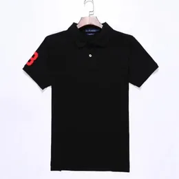 Hurtownia 2253 Summer Nowe koszulki polo Europejskie i amerykańskie krótkie rękawy męskie CasualColorblock Bawełniane duże rozmiary haftowane mody T-shirty S-2xl