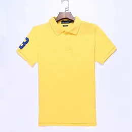 Hurtownia 2290 Summer Nowe koszulki polo europejskie i amerykańskie krótkie rękawy męskie CasualColorblock Bawełna Duża rozmiar haftowane mody T-shirty S-2xl