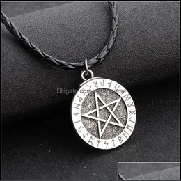 Pendant Necklaces Pentagram Necklace Religious Supernatural Statement Jewish Shield Star Of David Jewelry Best Friends Charm Yydhhome Dh5Lg