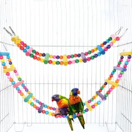 Outros pássaros suprimentos 14/12/27/34/40/47/53/60cm Pet Swing Parrot Hammock Hamster Hamster rastejando Bell Huscing Chew Toy Cage Decoration