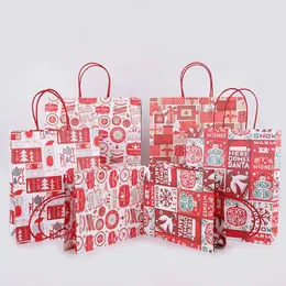 보관 가방 크리스마스 선물 산타 자루 크래프트 종이 가방 토트 파우치 생일 결혼식 파티 호의 박스 포장