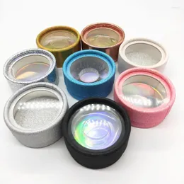 Cílios falsos limáticos por atacado 10pcs Fake 3D 5D Mink Eyelash Caixa de embalagem redonda cilas de cílios de cílios vazios capa vazia