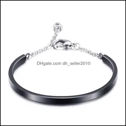 Charm Bracelets Fashion First Jewelry Heart Lock Titanium Steel Womens Bracelet Wholesale And Retail 3672 Q2 Drop Deliver Dhseller2010 Dhp3K