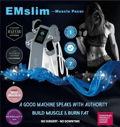 Salon use slimming machine EMS scuplt 4 Handles withRF Sculptor body shape muscle built weight reduce electromagnetic muscle stimulator Fat Burning equipment