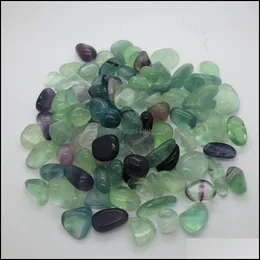 Kryształowy kamień naturalny 15-25 mm Turkusowy agat Crystal Ametyst opuścił nieregularny kamień w woreczku do leczenia Reiki Wishing Lucky Stones Dh4xh