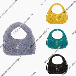 Estilo clássico bolsas de cores sólidas bolsa casual ombro designer exclusivo feminino Mi Wander pele de carneiro mini Hobo bolsa carteira de luxo bolsa de corpo cruzado Hobos Totes