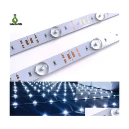 Led Strips 3030 Rigid Strip Light Diffuse Reflection Led 12W White Lattice Back With Lens Drop Delivery Lights Lighting Holiday Dh8L3