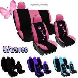 Universal Car covers Seat Protect for Men Women Covers Butterfly Embroidery Fit Most s Styling