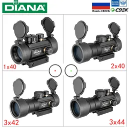 Tactical 1X40 MM Red Green Dot Sight scope in Optic Collimator Hunting Riflescope With 11/20MM Dovetail For Rifle Outdoor Air Gun