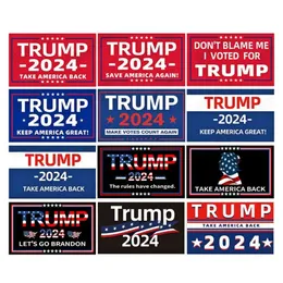 Anpassad Trump -flagga för 2024 President Election Designs Direct Factory 3x5 ft 90x150 cm Take America Back DHL C1201