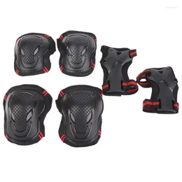 Knee Pads 6pcs/set Outdoor Sport Lbow Bicycle Skateboard Ice Skate Roller Protector Kating Protective Gear Set Adult Kids