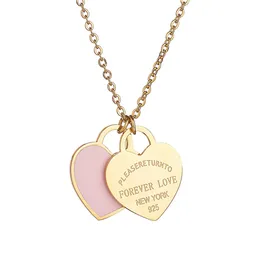 Mode Herz Halskette Weihnachtsgeschenke Stilvolle Lange Tropfen Gold Halskette Für Frauen Charms Herren Kette Anhänger Designer Halsketten Paar Anhänger Luxus Schmuck