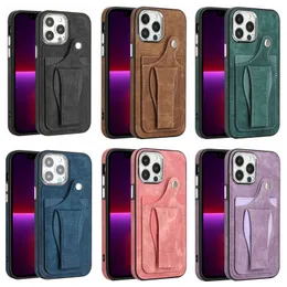 ID Card Pocket Pack Leather Soft TPU Cases For Iphone 14 Pro Max 13 12 11 X XS XR 8 7 Plus Multifunctional Card Package 360 Holder Fashion Credit Slot Phone Back Cover