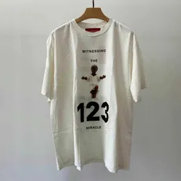 T-shirt da uomo RRR 123 T-shirt Uomo Donna Numero Stampa Cotone di alta qualità T-shirt allentate RRR123 T-shirt T221130