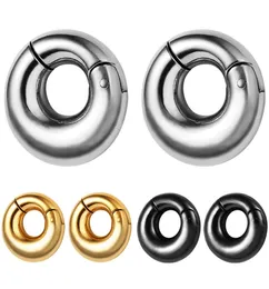 316L Stainless Steel Ear Plugs Tunnels 8mm Plain Ear Weights Piercing body Jewelry Ear Gauges Gold Black Silver3800219