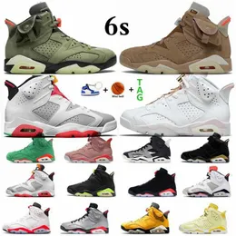 Basketball Shoes Men Trainers Sport Sneakers Electric Green Midnight Navy British Khaki Reflect Silver New Bordeaux 6 High Dmp Unc Carmine