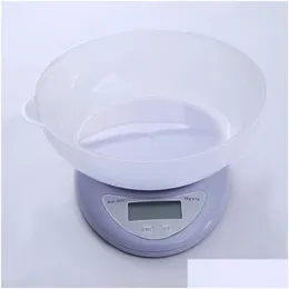 計量スケール小型ポータブルLCDデジタルスケール5kg/1g 1kg/0.1gキッチンフード正確な調理用のベーキング重量スケール180 Dhoub