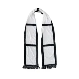 Sublimation Scarves Double Sided Scarf Towel for Sublimate Thermal Transfer Wholesale Sublimation Blanks with Towels tassels 1201