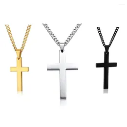 Choker Wholesale 12 PCS Lot Cross Necklace For Men Simple Tiny God Lords Prayer Religious Jewelry Gift