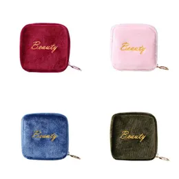 Other Home Garden Newgirl Mini Coin Purse Portable Small Cosmetic Travel Packing Bag Fashion Solid Colors Preppy Style 836 B3 Drop Dhspg