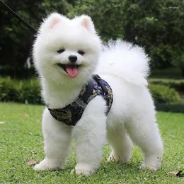 Dog Collars Dragon Style Pet Harness Adable Reflective Breative Safty Walking Anti-Lost Vestハーネス製品