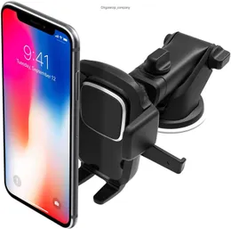 Bil Mobiltelefonhållare Windshield Mount Desk Stand Pad för smartphone GPS Jag står roterande 360 ​​grader