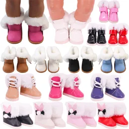 Puppenzubehör 7 cm Plüschstiefel Schuhe Kleidung für 43 cm geborenes Baby 18 Zoll Mädchen American Our Generation Spielzeug Mädchen Geschenk 221130