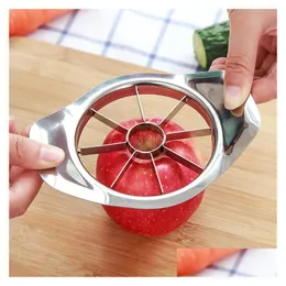 Fruktgrönsaksverktyg Apple Cutter rostfritt stål Tools Slicer Corers Easy Cut Device MTI Funktion Kök Tillbehör FR DHGARDEN DHLJ9