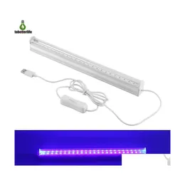 Luci UV T5 6W Sterilizzatore germicida Led Light 24Led Usb 5V Traviolet Linear Portable Bar Tube per Dj Party Drop Delivery Lights Dhc5S