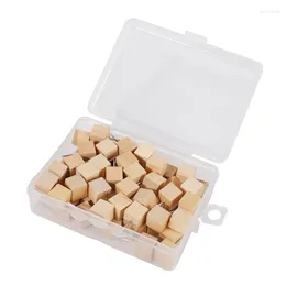 Candle Holders 60Pcs Square Wood Decorative Push Pins Head And Steel Needle Point Thumb Tacks For Pos Maps Cork Boards