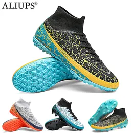 Safety Shoes ALIUPS Size 35-47 Indoor Turf Soccer Men Sneakers Original Football Boots AG TF Kids Cleats Training Futsal 221130