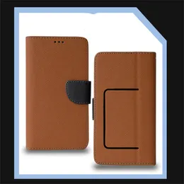 Universal Flip Phone Case Private Leather Mobile Flip Wallet Phone Cover for Samsung B207