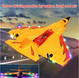 ElectricRC Aircraft X320 Vattenland och luftfjärrkontroll Glider EPP Foam Aircraft med LED Light Flight Time Remote Plan 221201