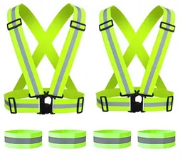 Reflective Vest Running Adjustable High Visibility Safety for Runners Joggers Cyclists