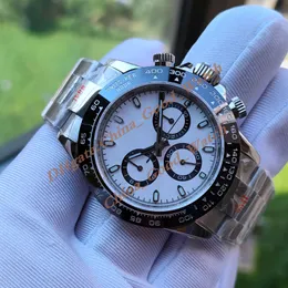 Relógio masculino de 17 cores com cronógrafo automático Cal.4130 movimento Panda Dial madrepérola meteorito 904L aço esportivo Valjoux JHF relógios de pulso super luminosos