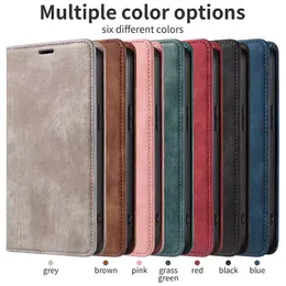 Magnetische Brieftasche Leder PU Telefon Hüllen schützende stoßfeste Abdeckung für iPhone 14 13 12 Pro MAX Samsung S22 Ultra