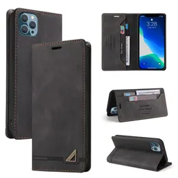 Telefonfodral för iPhone 15 14 13 12 11 XR XS X Mini Pro Max 8 7 Plus Wallet Pu Leather TPU Cover Luxury Case med kortplatser